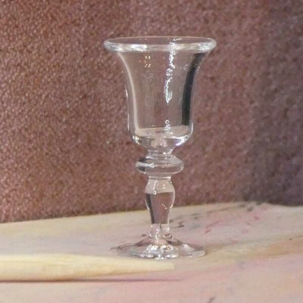 Miniature portvinsglas i klart glas