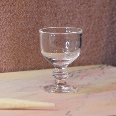 Miniature vinglas i klart glas