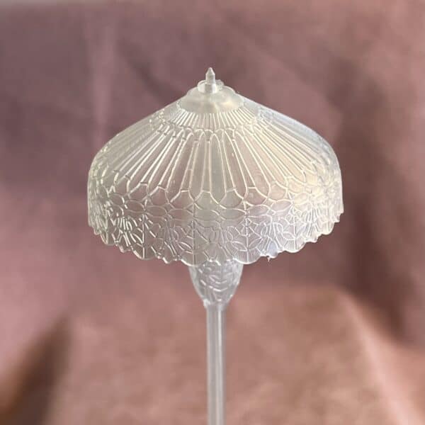 Tiffany lampeskærm med fordybninger til Transparent glasmaling