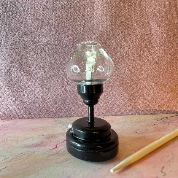 LED bordlampet til dukkehus 1:12 i sort