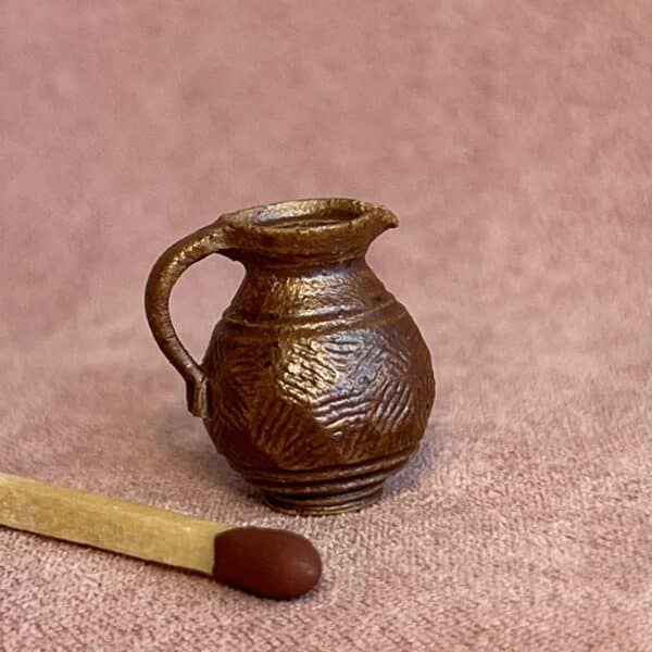 Keramik kande i brunt stentøj
