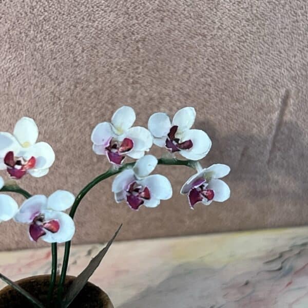 Orkidé plante til dukkehuset i 1:12
