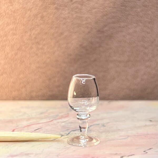Fransk eau de vie glas i miniature