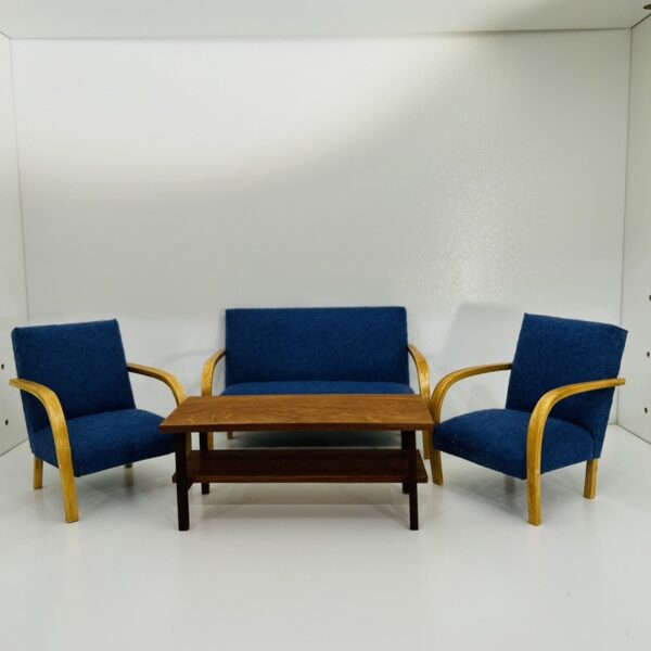 Retro møbler fra 1970 i miniature 1:12